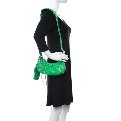 Balenciaga Agneau Arena Le Cagole Shoulder Bag XS Vivid Green 2 of 10