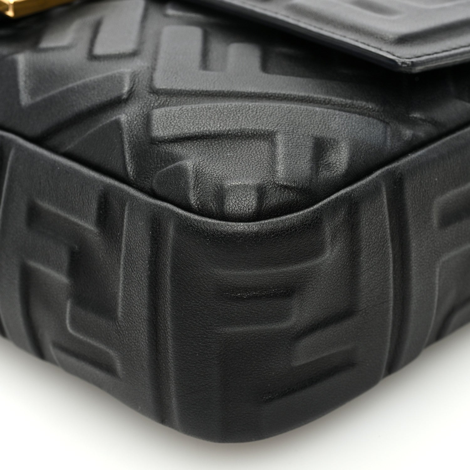 Fendi Nappa FF 1974 Embossed Baguette Black 10 of 10