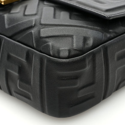 Fendi Nappa FF 1974 Embossed Baguette Black 10 of 10