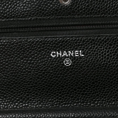 Chanel Caviar Quilted Wallet on Chain WOC Black 6 of 10