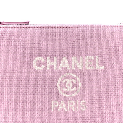Chanel Mixed Fibers Small Deauville Pouch Pink 6 of 8