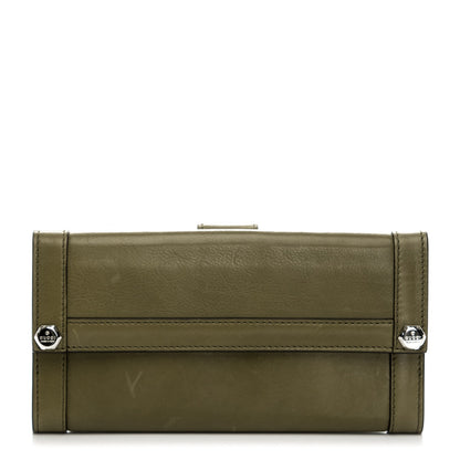 Gucci Calfskin Continental Charmy Wallet Green Tea 1 of 7