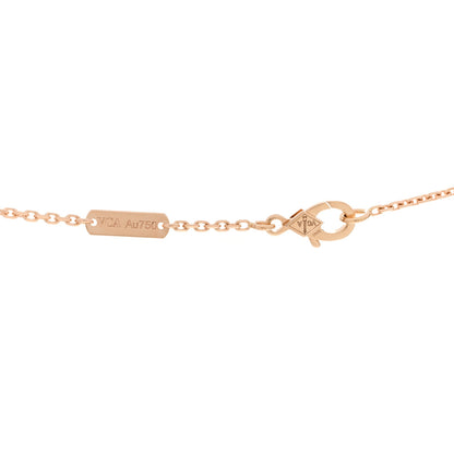 Van Cleef & Arpels 18K Rose Gold Vintage Alhambra Pendant Necklace 5 of 6