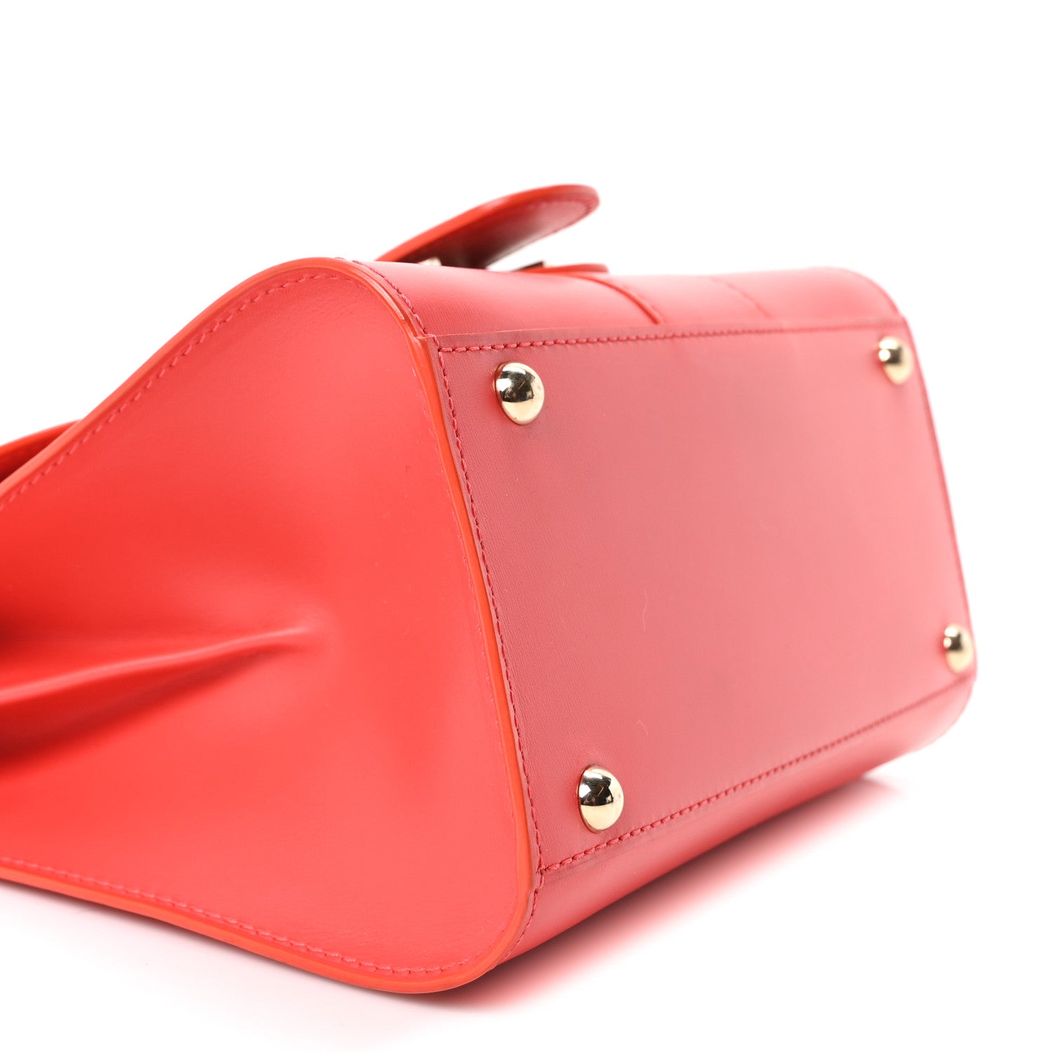 Delvaux Box Calfskin Mini Brillant Satchel Red 10 of 11