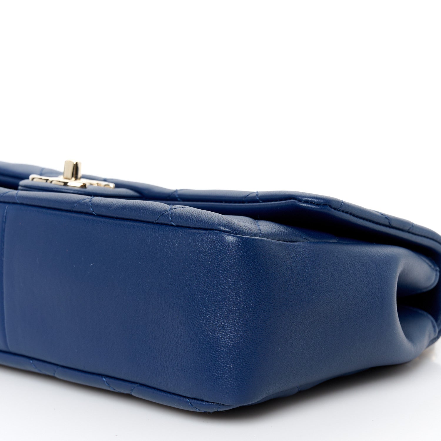 Chanel Lambskin Quilted Resin Bi-Color Chain Flap Bag Navy 1730922