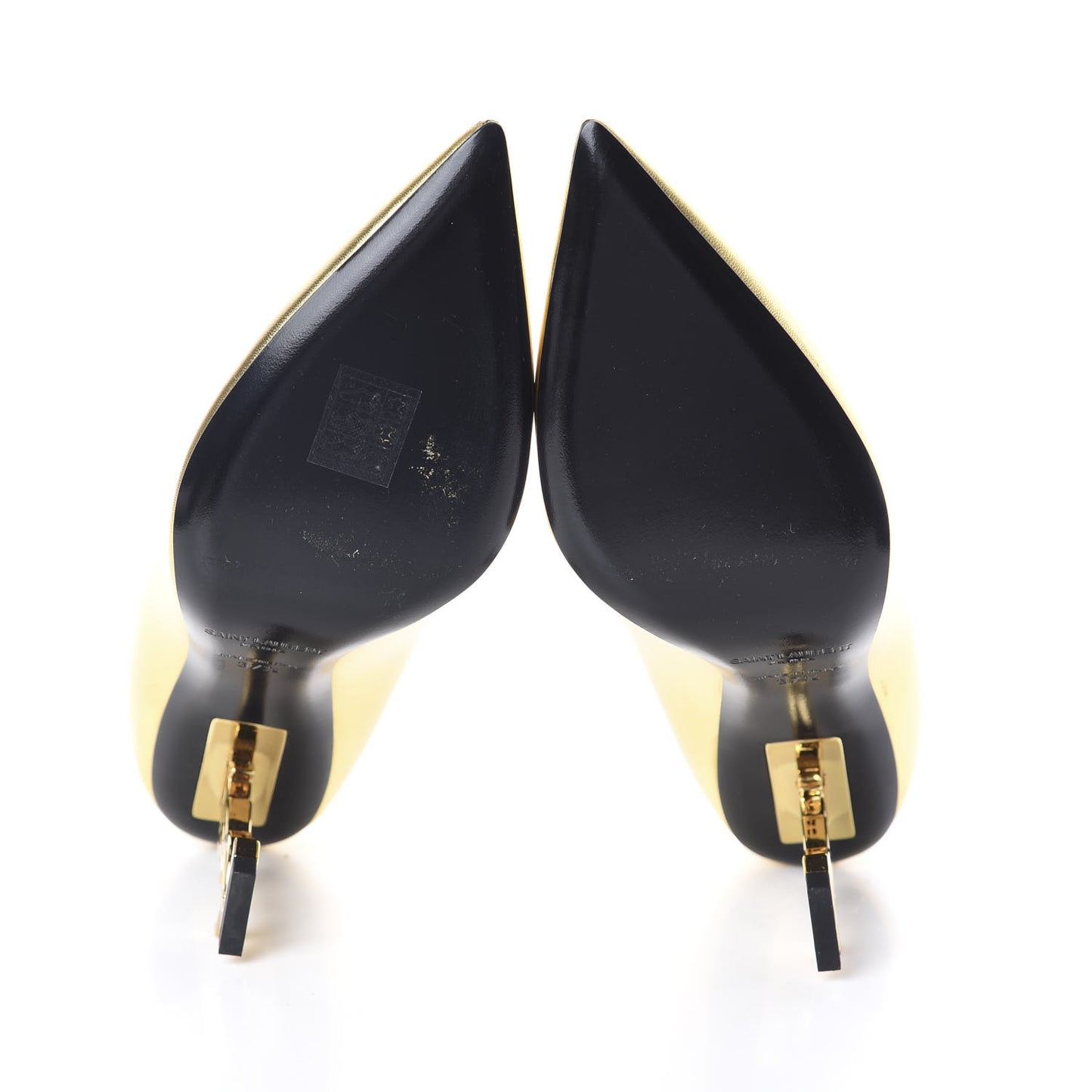 Calfskin Opyum 100 Pumps 37.5 Gold