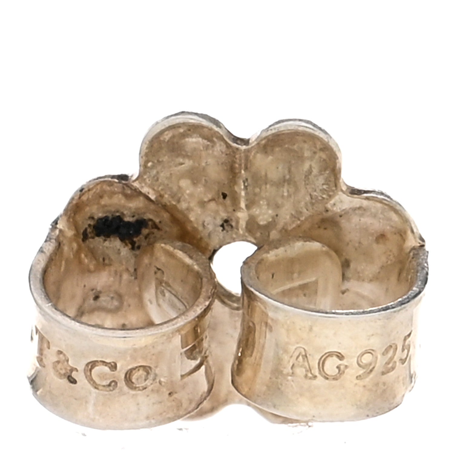 Tiffany Sterling Silver Small T Wire Hoop Earrings 3 of 4