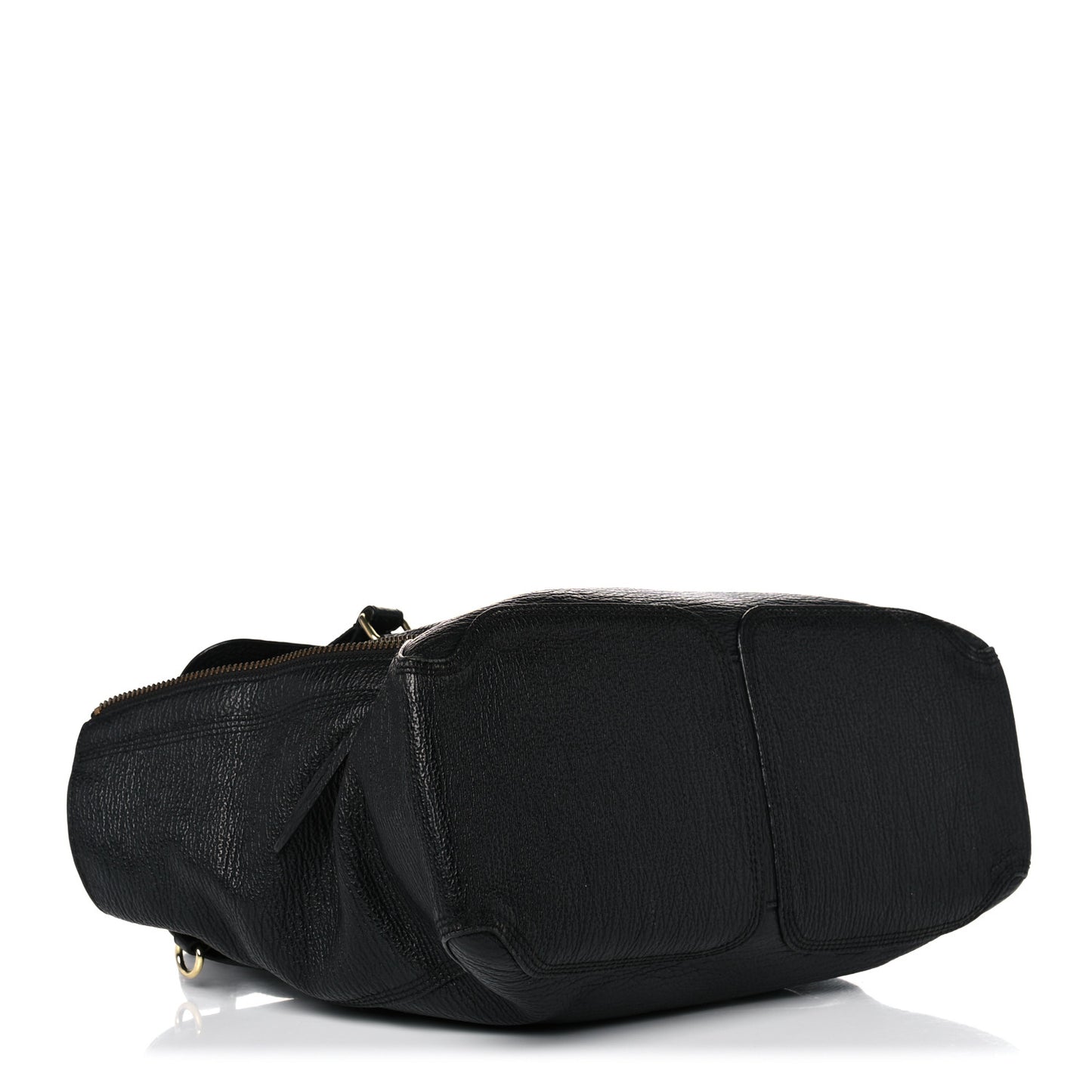 Textured Calfskin Large Pashli Satchel Black