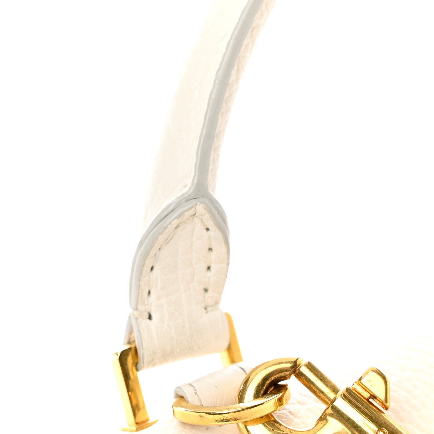 Bullhide Calfskin Small Tri-Color Trapeze White