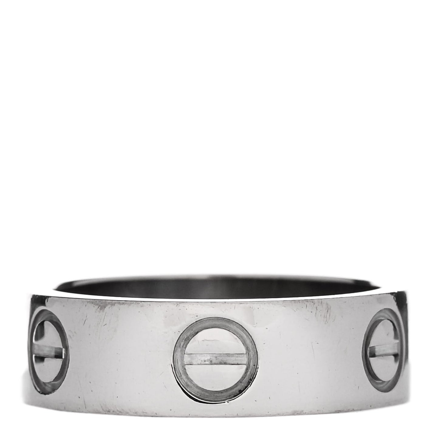 18K White Gold 5.5mm LOVE Ring 49 4.75