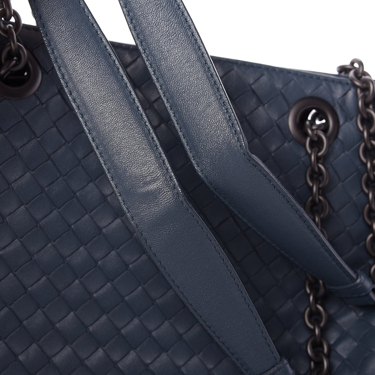 Nappa Intrecciato Medium Tote Denim