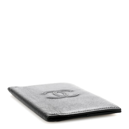 Chanel Grained Calfskin CC Passport Holder Wallet Black 4 of 11