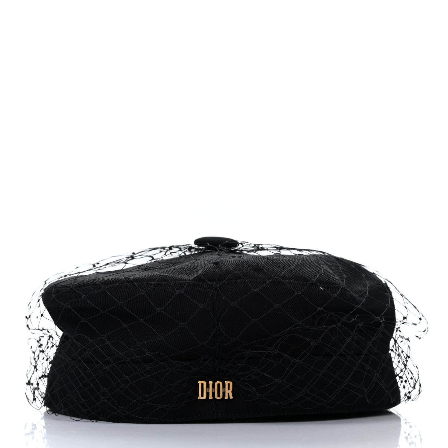 Cotton Canvas Arty Cap with Veil 57 Black