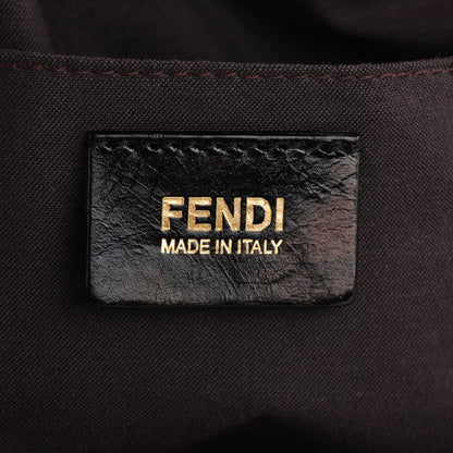 Fendi Zucchino Vitello Floral Forever Shopper Tote Rosa Papaya Rosa Confetto 9 of 11