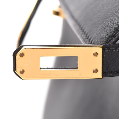 Hermes Swift Kelly Pochette Clutch Black 15 of 28