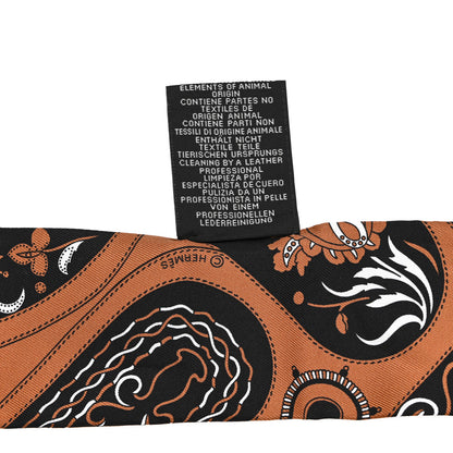 Hermes Silk Festival Des Amazones Bandana Fringed Barenia 4 of 4