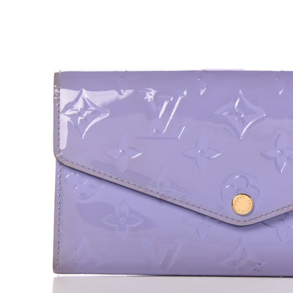 Louis Vuitton Vernis Sarah Wallet NM Lilac 12 of 14