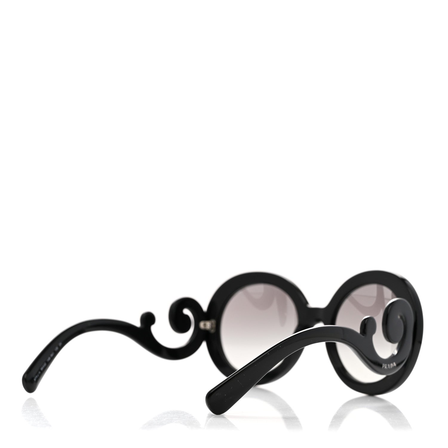 Prada Baroque Sunglasses SPR 27N Black 4 of 7