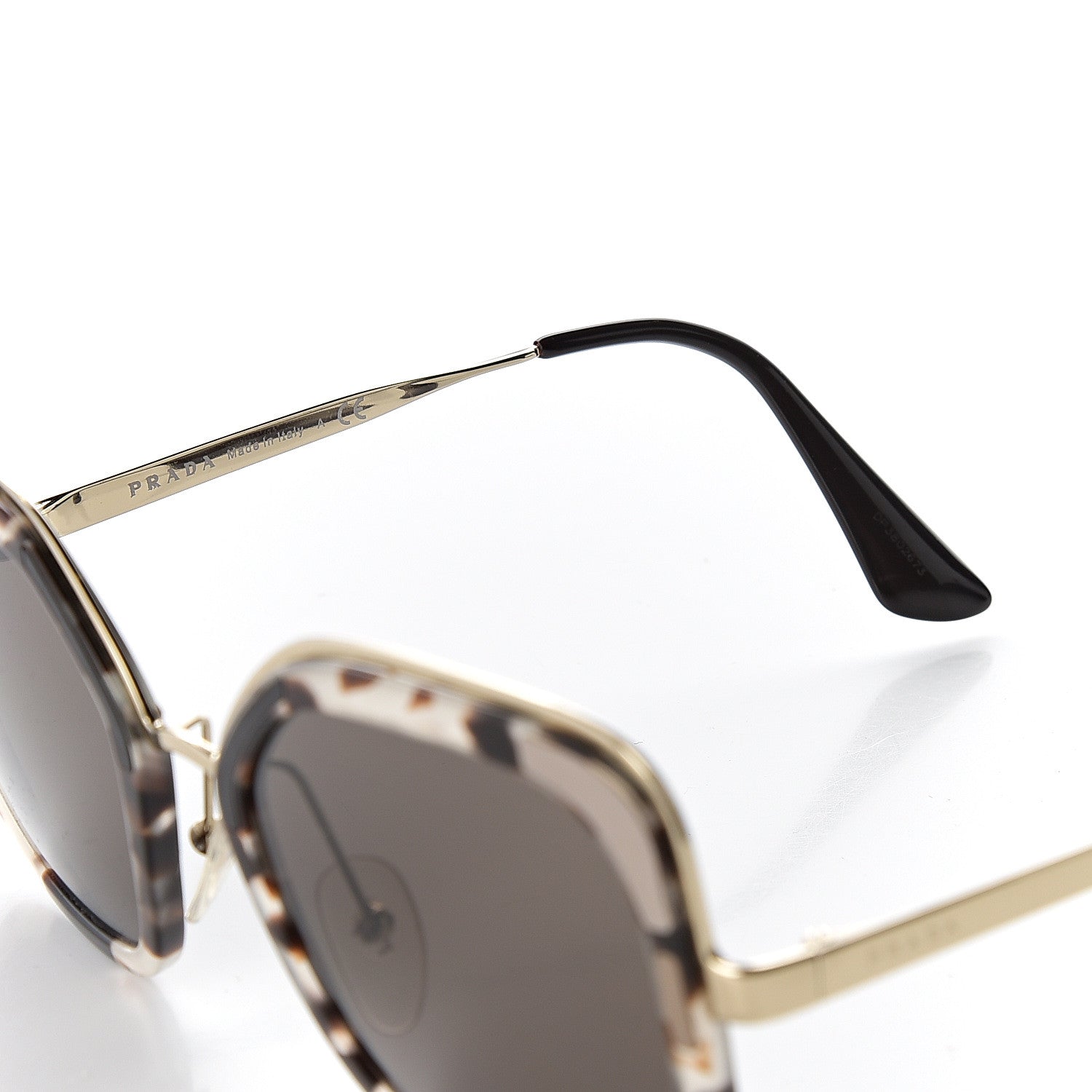 Prada Cinema Sunglasses SPR 57U Tortoise Gold 6 of 10