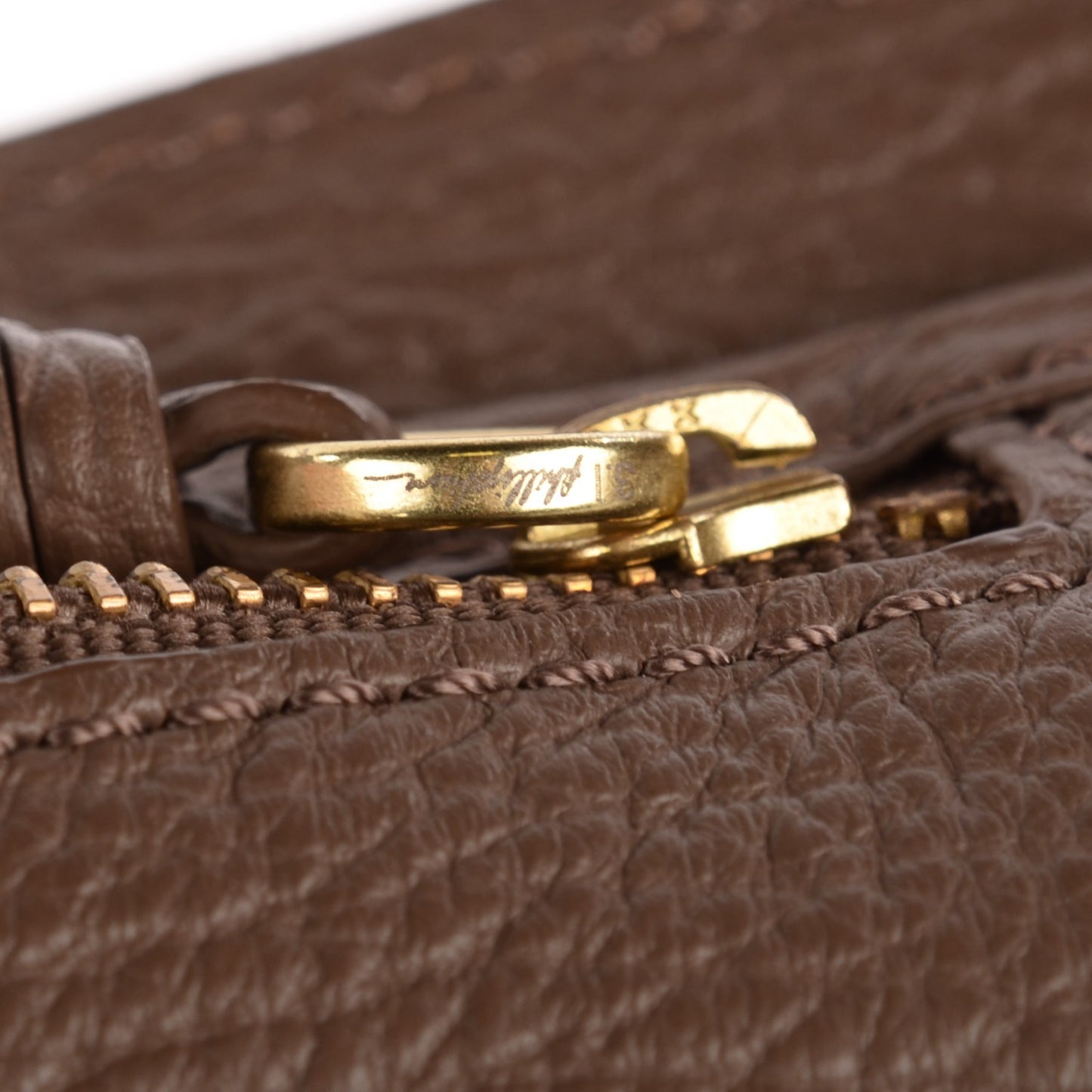 3.1 Textured Calfskin Large Pashli Satchel Taupe