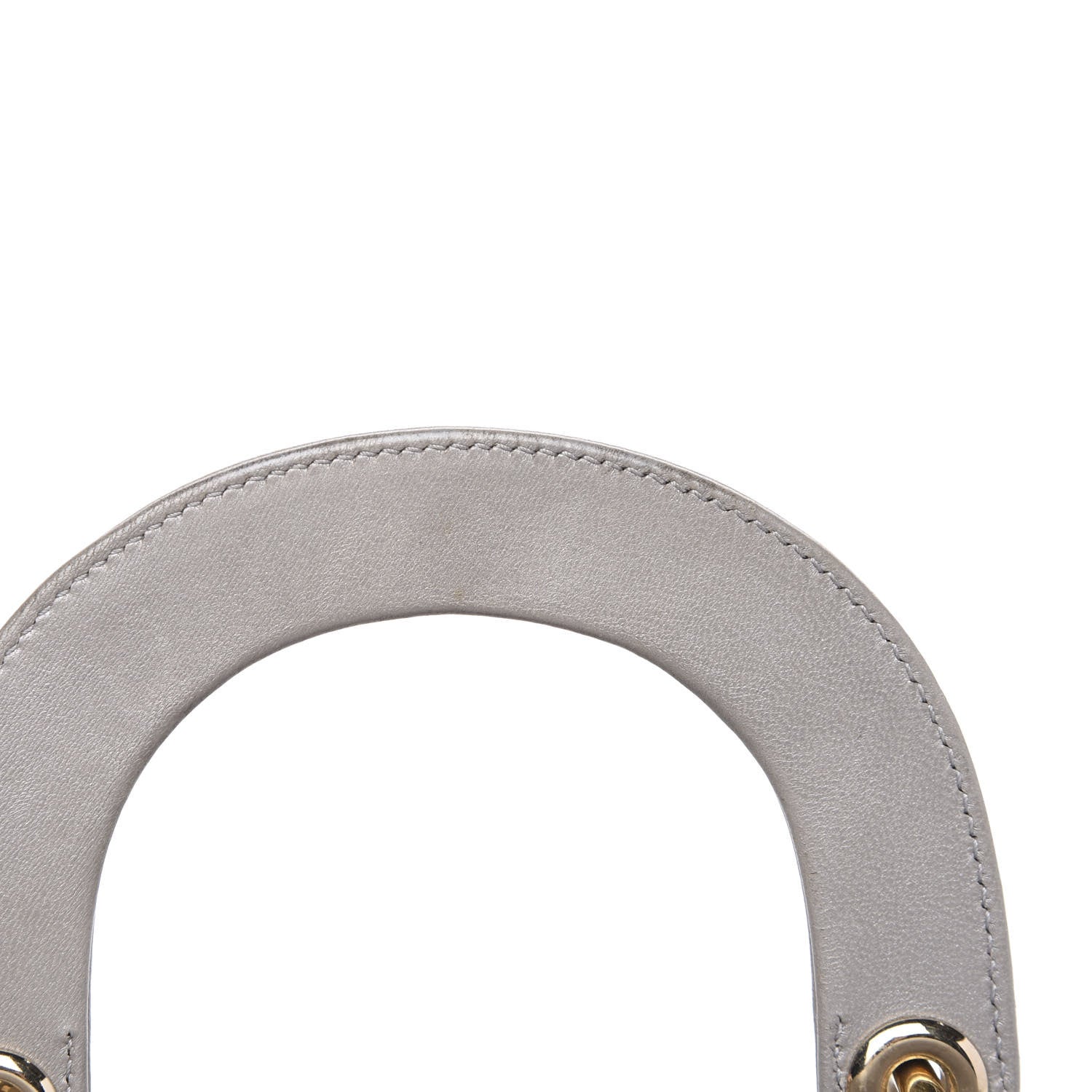 Christian Dior Metallic Lambskin Cannage Mini Lady Dior Grey 14 of 14