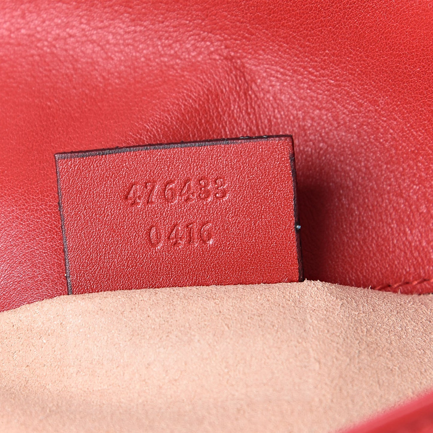 Calfskin Matelasse Super Mini GG Marmont Shoulder Bag Hibiscus Red
