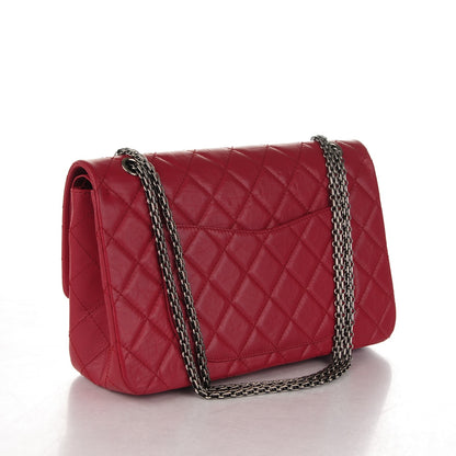 Chanel Aged Calfskin Quilted 2.55 Reissue 227 Flap Red 3 of 7