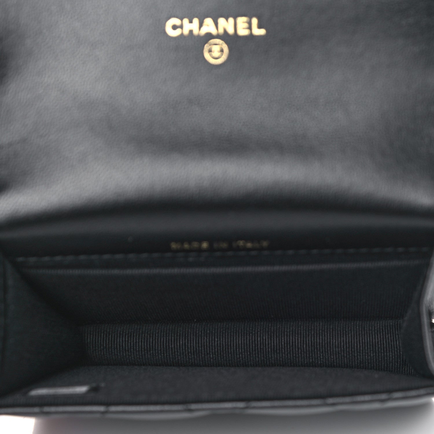 Chanel Lambskin Quilted CC Hook Card Holder Black 4 of 9