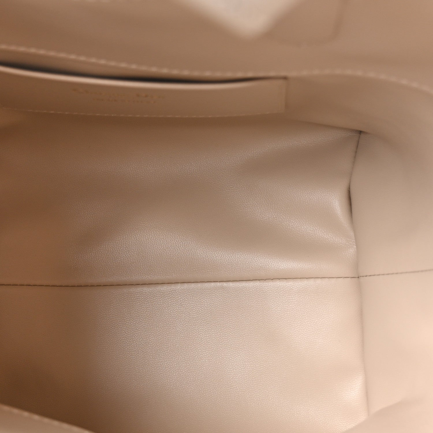Christian Dior Calfskin Macrocannage Small Toujours Vertical Tote Powder Beige 4 of 10