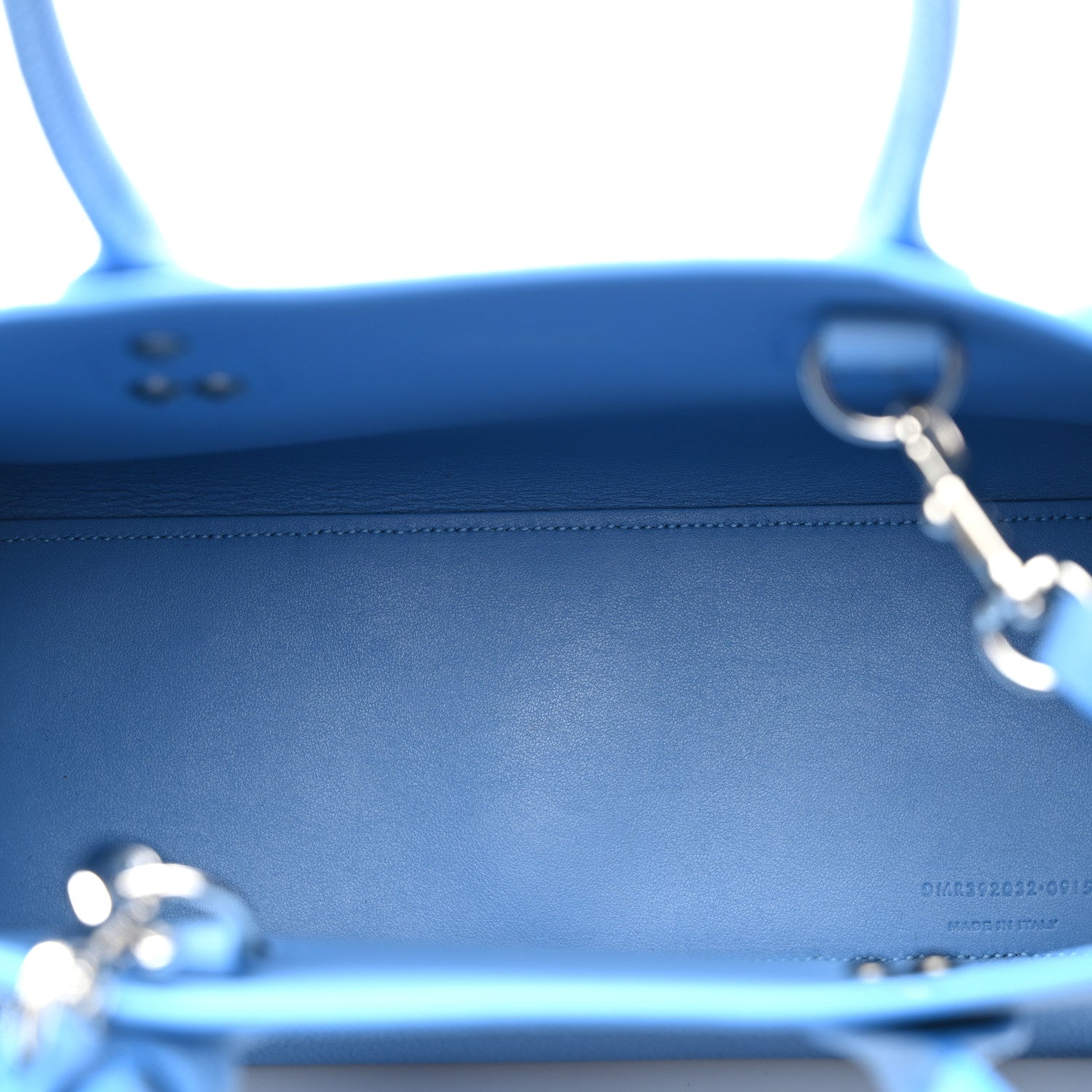 Saint Laurent Grained Calfskin Baby Sac De Jour Blue Clair 5 of 10