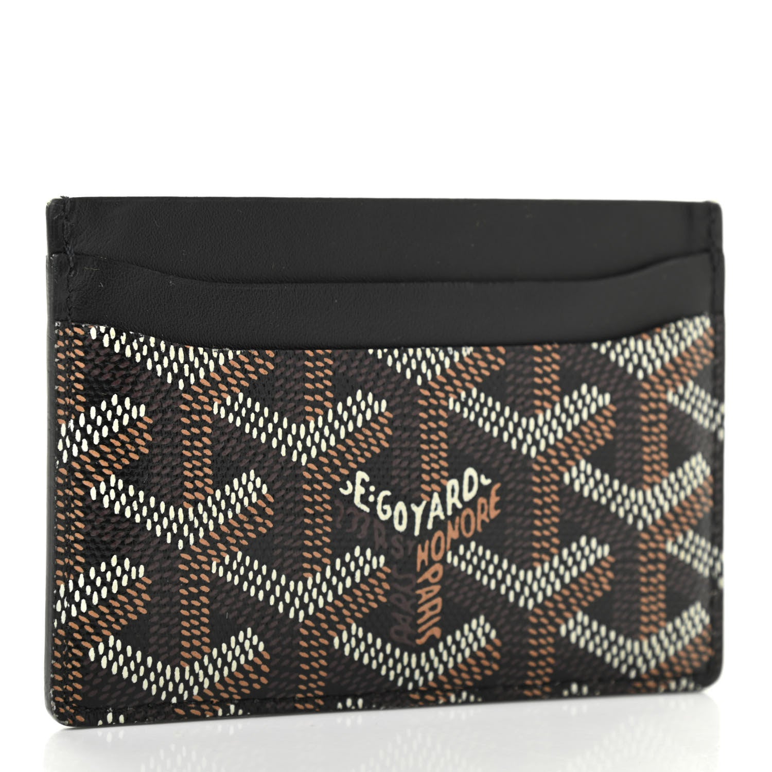 Goyard Goyardine Saint Sulpice Card Holder Black 3 of 9