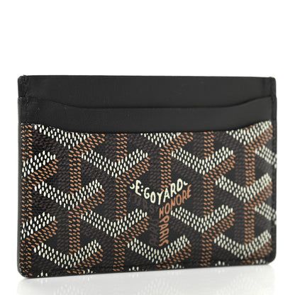 Goyard Goyardine Saint Sulpice Card Holder Black 3 of 9