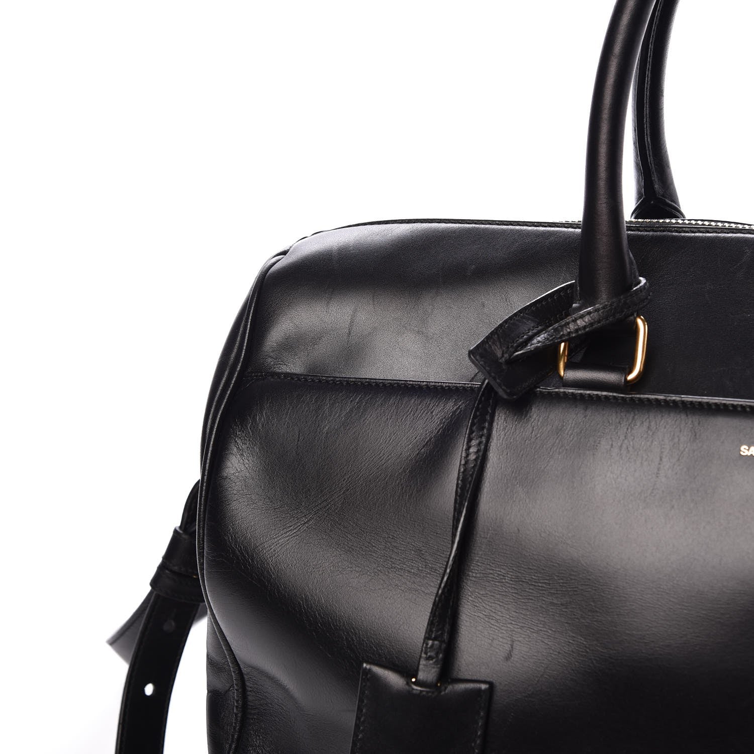 Saint Laurent Calfskin Classic Duffle 12 Black 10 of 12