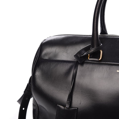 Saint Laurent Calfskin Classic Duffle 12 Black 10 of 12