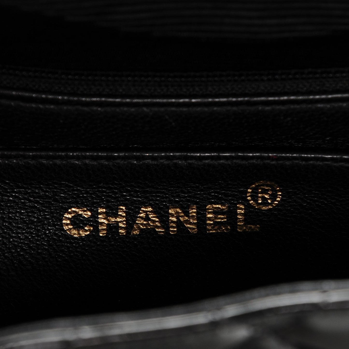 Quilted Patent Quilted Jumbo Flap Black