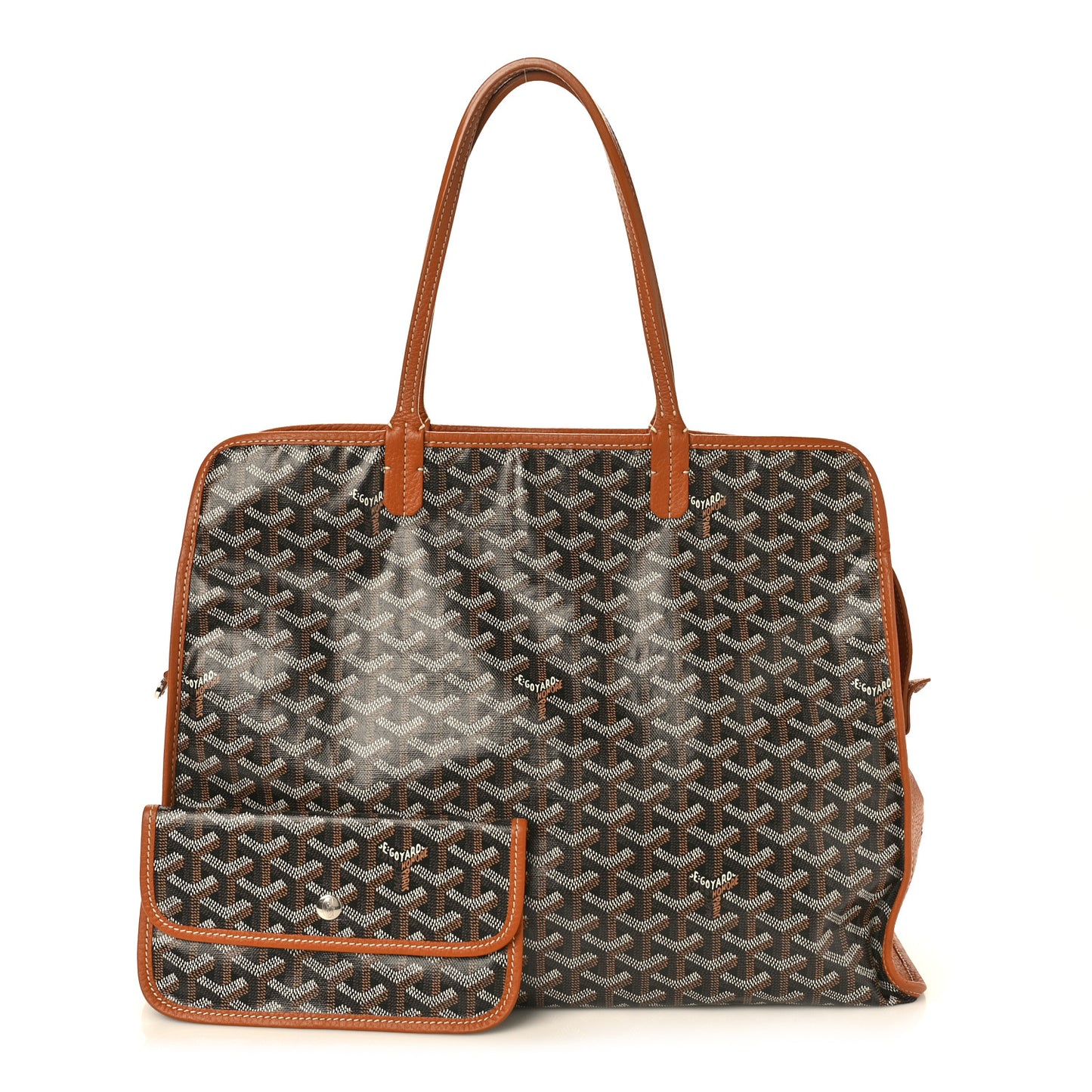 Goyardine Sac Hardy Pet Carrier PM Black Gold