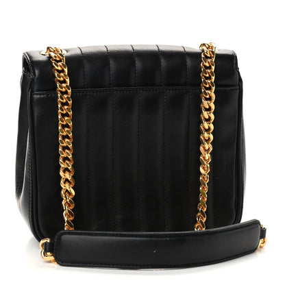 Saint Laurent Lambskin Matelasse Monogram Medium Vicky Chain Bag Black 3 of 10