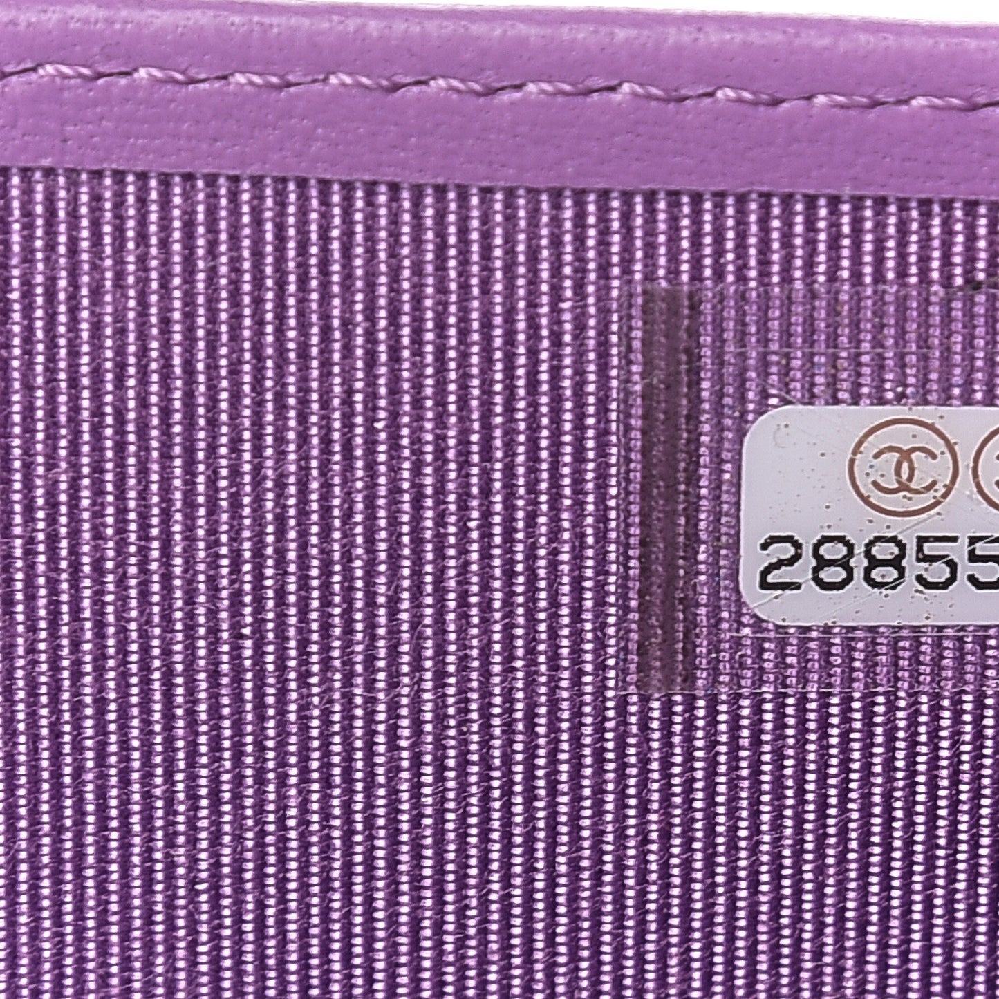 Lambskin Quilted Passport Holder Purple