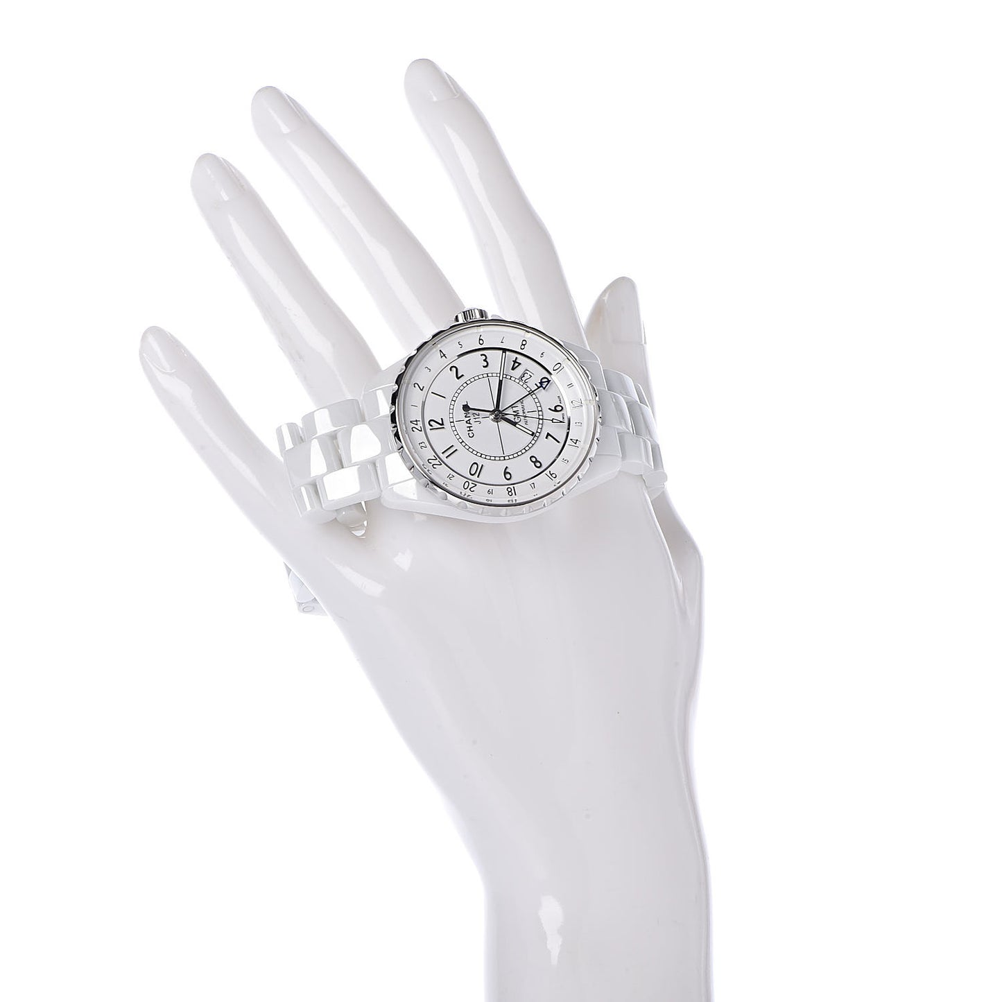 Stainless Steel Ceramic 38mm J12 GMT Automatic Watch White
