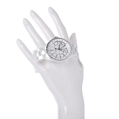 Chanel Stainless Steel Ceramic 38mm J12 GMT Automatic Watch White 2 of 7