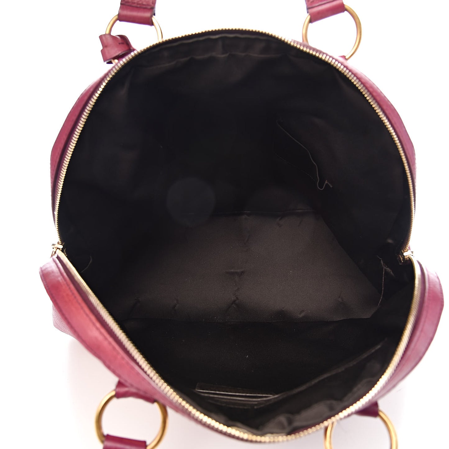 Calfskin Oversized Muse Black Cherry