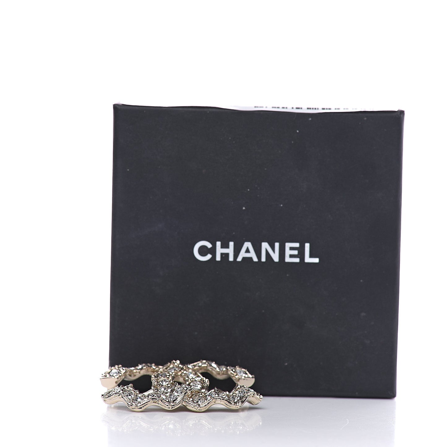 Crystal CC Camellia Express Brooch Gold