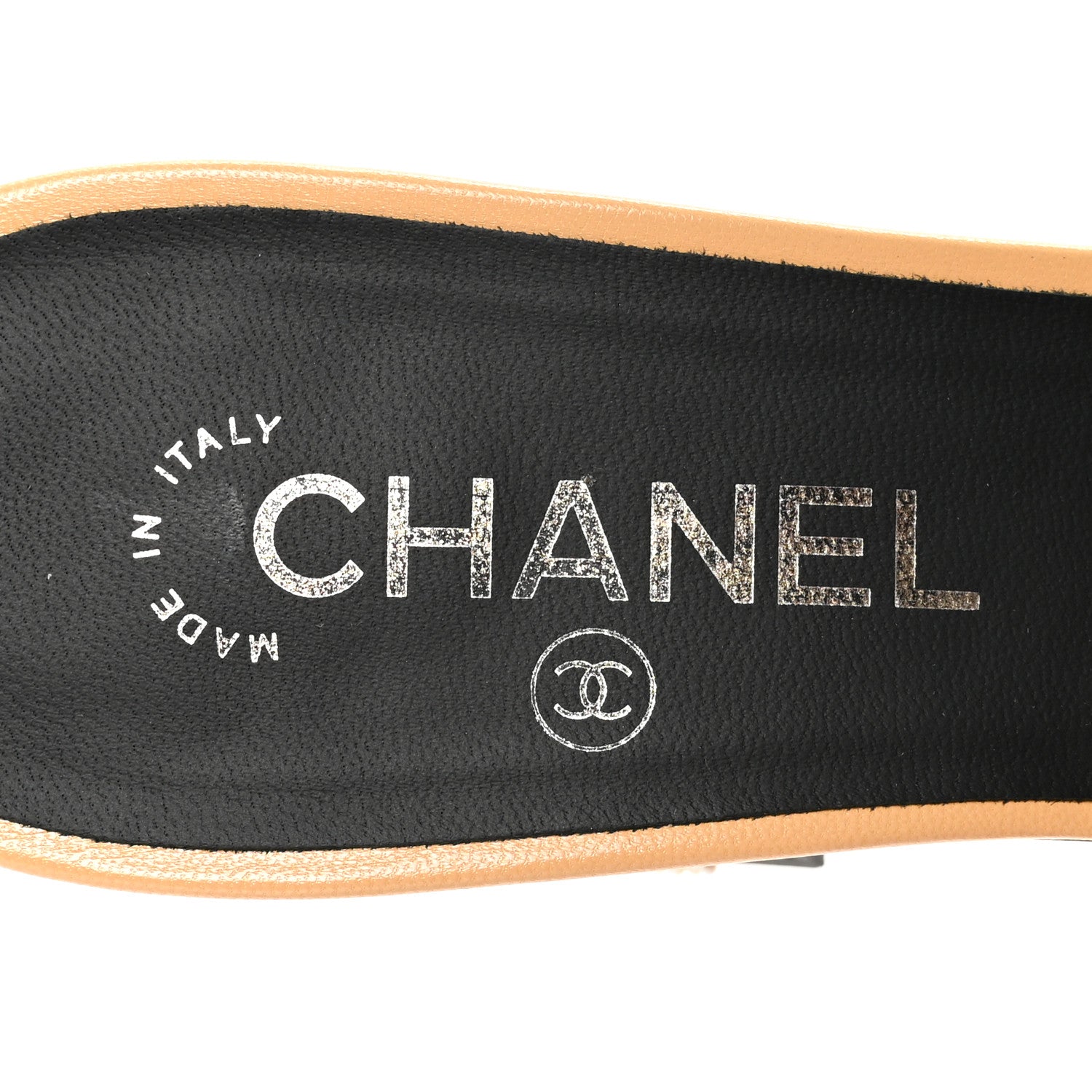 Chanel Shiny Goatskin Pearl Mule 40 Beige 8 of 9