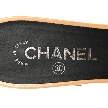 Chanel Shiny Goatskin Pearl Mule 40 Beige 8 of 9