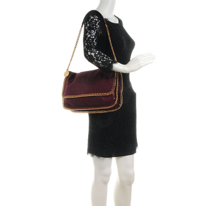 Stella McCartney Faux Leather Shaggy Deer Falabella Messenger Plum 2 of 7