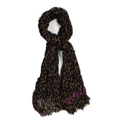 Louis Vuitton Cashmere Silk Leopard Etole Stole Marron 1 of 3
