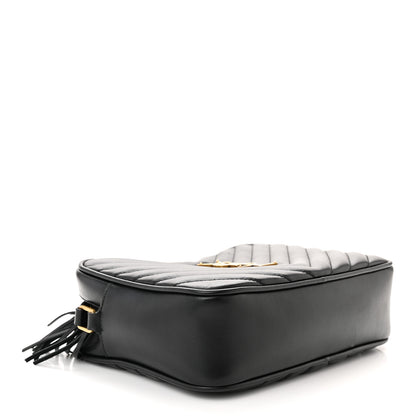 Saint Laurent Calfskin Matelasse Monogram Lou Camera Bag Black 4 of 13