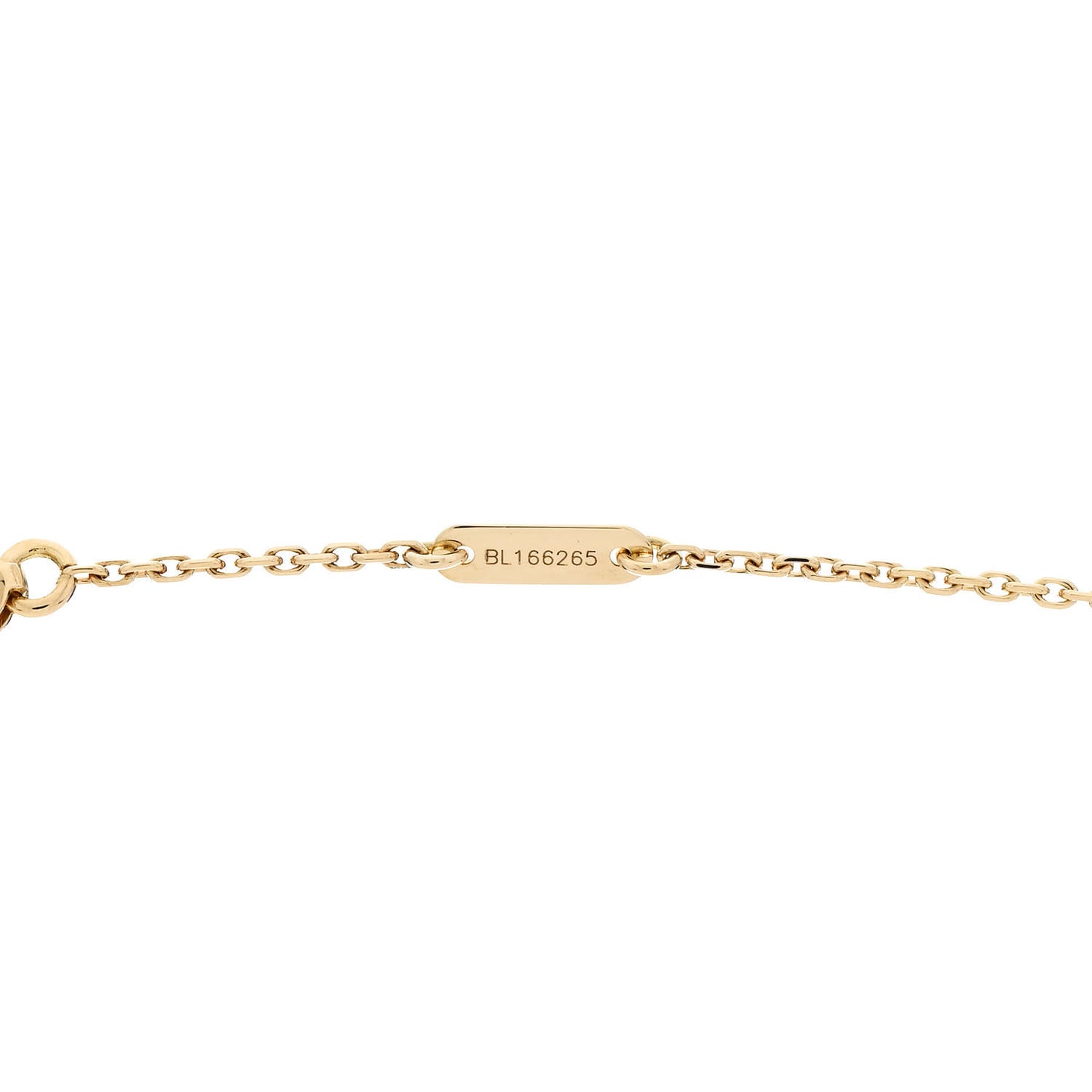 18K Yellow Gold Mother of Pearl Sweet Alhambra Pendant Necklace