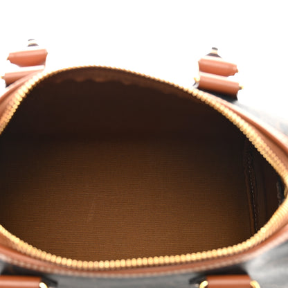 Celine Triomphe Canvas Calfskin Small Boston Bag Tan 5 of 10