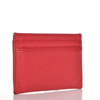 Chanel Caviar Timeless CC Card Holder Wallet Red 3 of 11